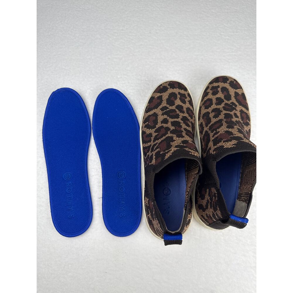 Rothys Chelsea leopard print wildcat high top sneaker women’s size 9 - Picture 7 of 10